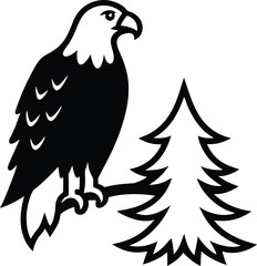 Obraz premium eagle on a white background