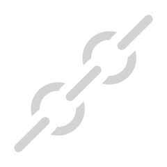 Link Chain Vector Flat Icon Design