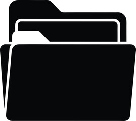 black folder icon