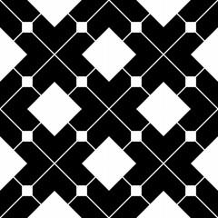 Fototapeta premium Square pattern abstract seamless black