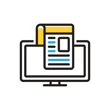 recommend clip art: Multi color icon for publisher