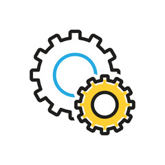 Multi color icon for setting