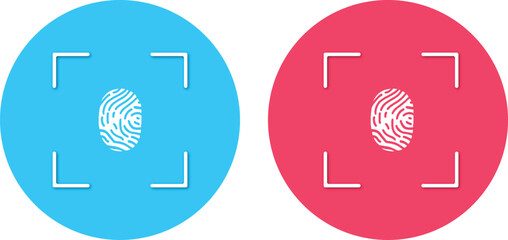 Identification Fingerprints Sketches Set Vector