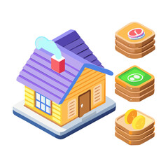 icons santa visit christmas house décor set. House icon set. Home vector illustration sign. Hotel symbol. House vector icon set. home illustration sign collection. building symbol.