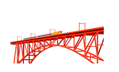 トロッコ電車と橋
