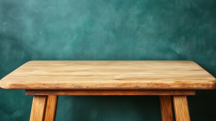 Wooden table showcase modern studio photography minimalist space close-up interior design inspiration