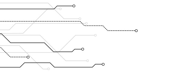 Vectors Abstract connecting lines and dots. Social networking, network connection and global communication technology background