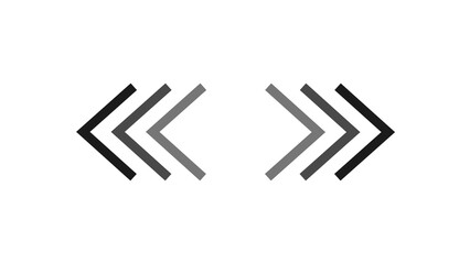 Abstract arrow icons pointing left and right in a minimalist design perfect for web navigation graphic elements directional symbols and modern interface design