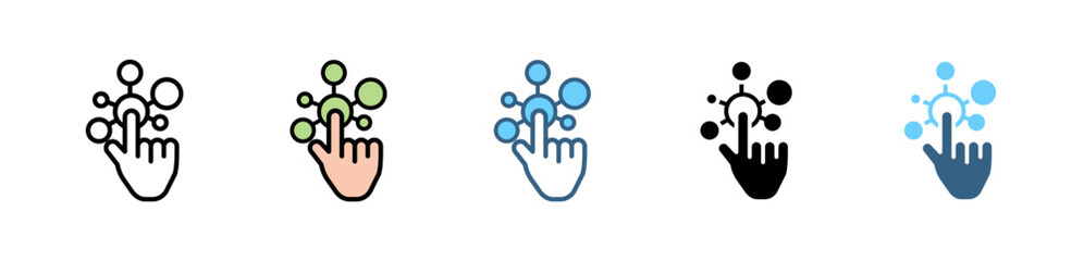 CLICK HERE icon with multiple style