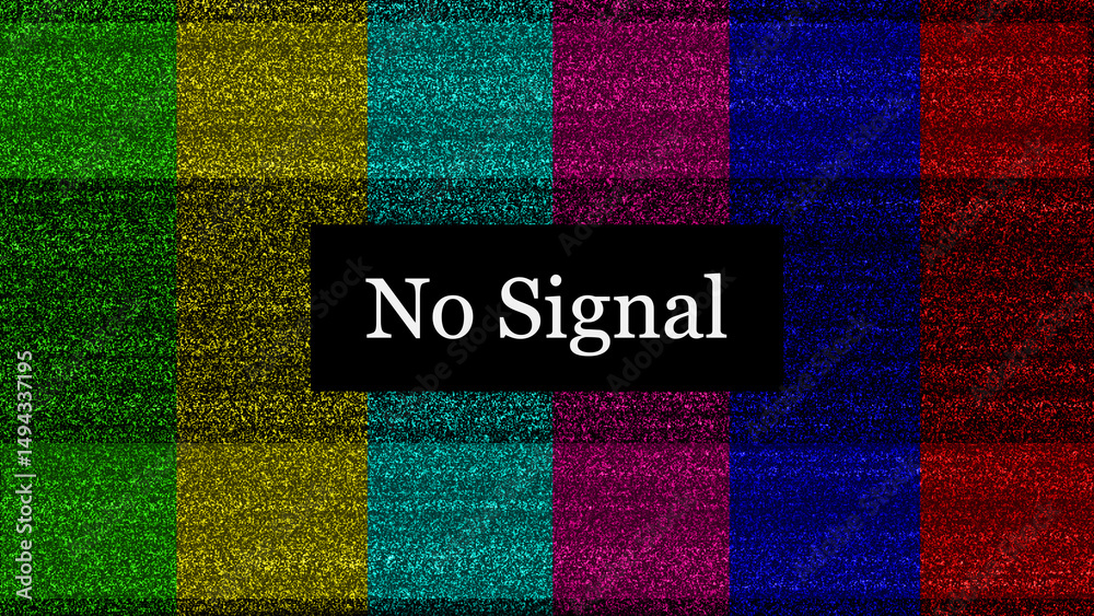 Poster retro television static screen displaying a 