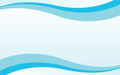 Blue Simple Wave Gradation Design Background
