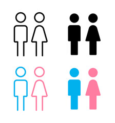 Vector Male and Female Symbols