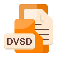 Obraz premium DVSD Format Icon
