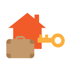 Vacation Rental Vector Flat Icon Design