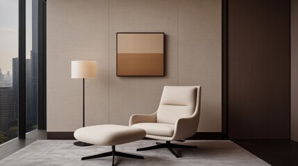 Modern living space design urban high-rise interior photography minimalist aesthetic wide angle comfort and style