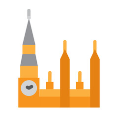 Big Ben Vector Flat Icon Design