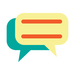 Conversation Vector Flat Icon Design