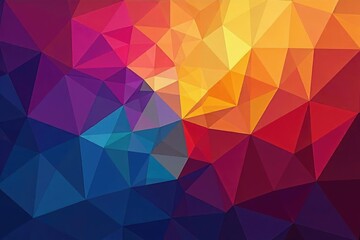 Obraz premium Geometric mosaic with vibrant hues, ideal for web or print, squares, color, contemporary