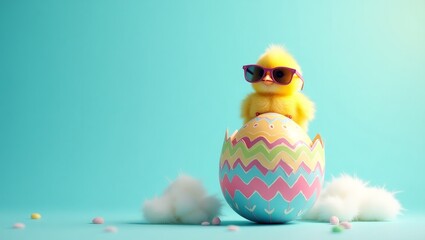 easter bunny with eggs