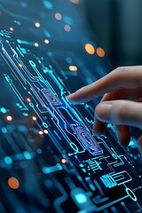 Touchscreen interface, digital circuit