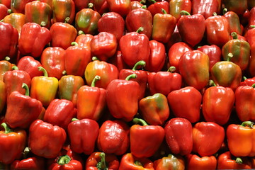 Vegetables and fruits are sold at a bazaar in Tel Aviv.
