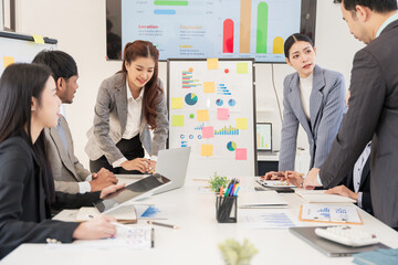 business people working in a meeting