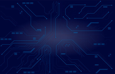 Electronic Circuit Board with AI Core – Machine Learning Concept Art