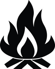 campfire icon vector illustration