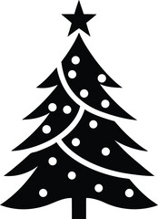 christmas tree icon vector illustration
