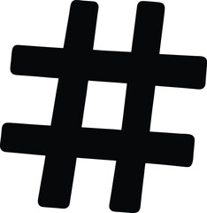 hashtag symbol icon vector illustration