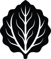 lettuce leaf icon vector illustration