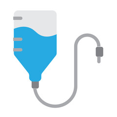 IV Drip Vector Flat Icon Design