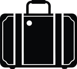 suitcase travel icon vector illustration