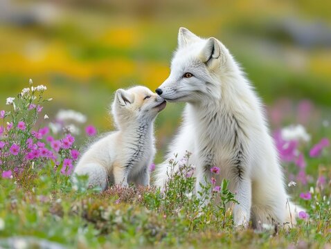 Northern Wild Dogs Thriving in Short Summer