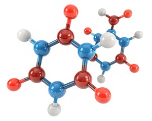 Obraz premium 3d render of molecule 