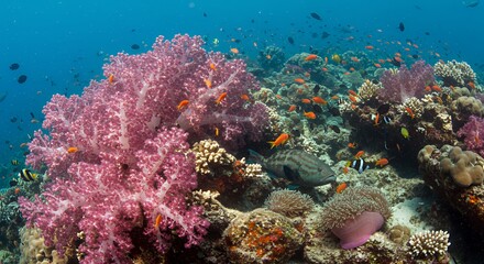 Vibrant Coral Reef Ecosystem Underwater Paradise