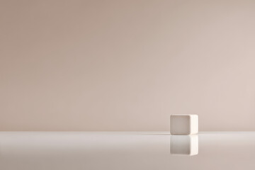 minimalistic scene featuring single object on clean ultrabright background