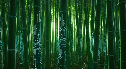 Digital bamboo forest