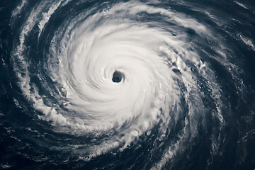 Massive Hurricane Spiral Seen from Space – Eye of the Storm over Ocean