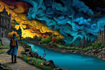 Laughing elderly portrait