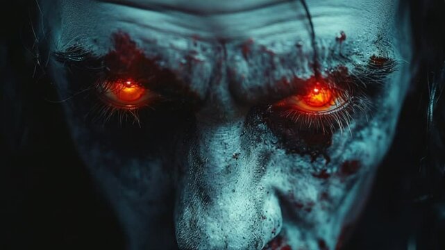 halloween vampire close up