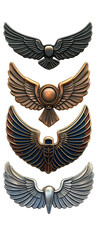 Obraz premium Ancient Egyptian Winged Insignia Collection
