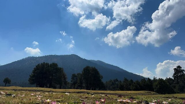 timelapse del cerro del ajusco en la ciudad de M&eacute;xico