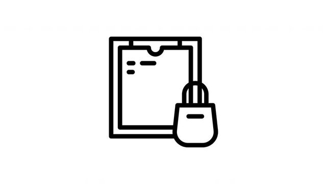 attribution minimalist stroke animation