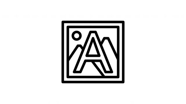 watermark minimalist stroke animation