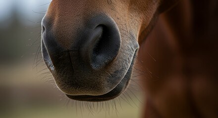 Close-Up of a Horse's Nose