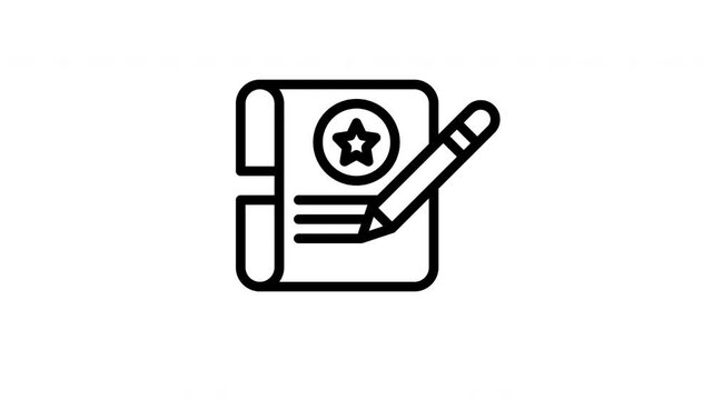 professional minimalist stroke animation