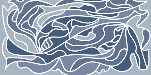 Obraz premium Soft color background with curved and straight, spiral and zigzag, circular, wavy directional pointers. Vector hand drawn brush stroke for presentation, infographics or educational materials