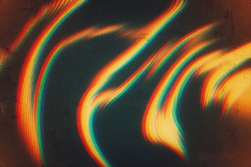 Abstract distressed film grain texture light leaks filter overlay effect, distorted glitch no signal effect, old tv screen error with rgb color glitch with scratches dust dirty grunge texture