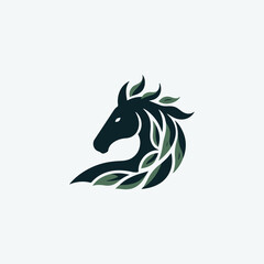 Natural horse logo